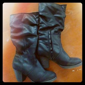 Women's Makalu California black slouch boots